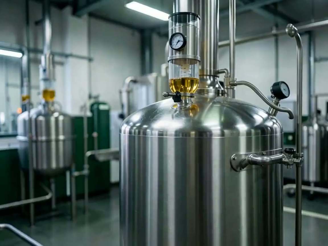 Stainless steel blending tank mixing green biodegradable concentrate